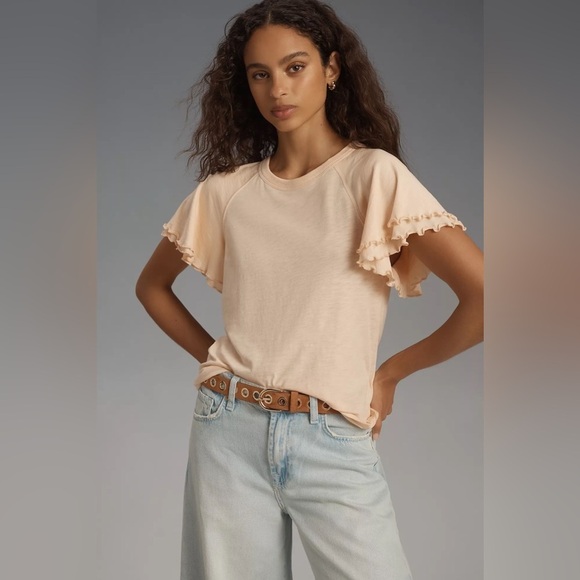 Nation LTD Tops - NWT Nation LTD Macy Flutter-Sleeve Raglan Top
